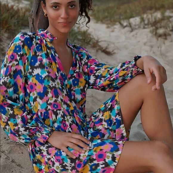 NWT Anthropologie Katy’s Ruffled mini dress size XS - Picture 5 of 13
